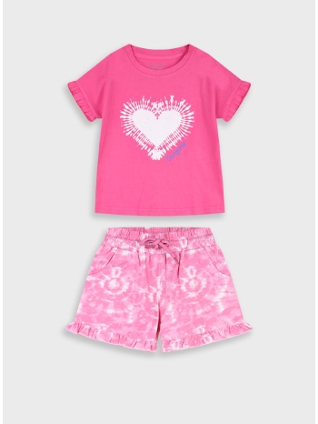σετ μπλούζα με σορτς - φουξ 15-226388-0