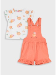 σετ μπλούζα με σαλοπέτα - γλυκο κοραλλι 14-226414-0