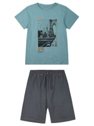 σετ με τύπωμα για αγόρι - ανθρακι 13-225011-0 - 13-225011-0-8-etwn-anthraki