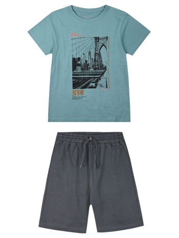 σετ με τύπωμα για αγόρι - ανθρακι 13-225011-0  σε προσφορά