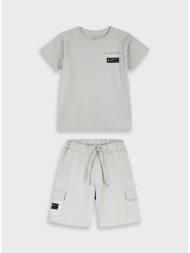 σετ με τύπωμα - μπεζ 13-226044-0