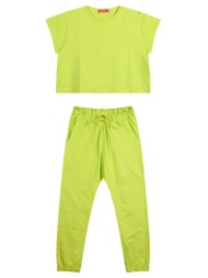 παιδικό σετ 2 τεμάχια με τύπωμα για κορίτσι - λαχανι 16-224265-0 - 16-224265-0-16-etwn-laxani