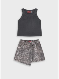 σετ μπλούζα με σορτς - leopard 16-226203-0