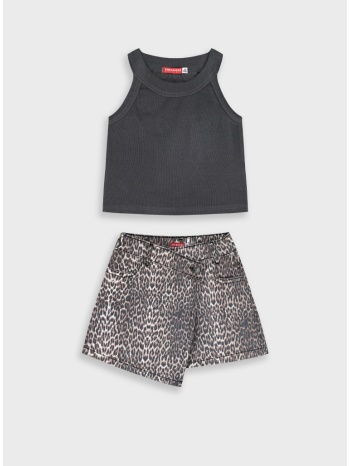 σετ μπλούζα με σορτς - leopard 16-226203-0