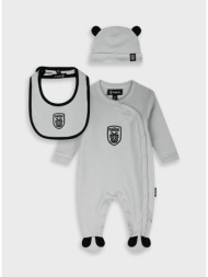 σετ 3τμχ paok fc - ανοιχτο γκρι 400-541-0 - 400-541-0-68-cm-anoixto-gri