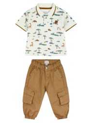 σετ πόλο με παντελόνι - σοκολατι 11-226469-0