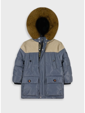 μπουφάν με κουκούλα - ανθρακι 12-125101-1 