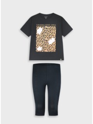 σετ μπλούζα με κολάν - μαυρο 16-226277-0