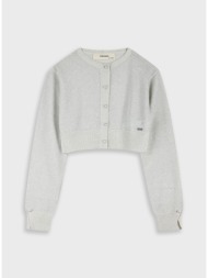 πλεκτή ζακέτα - κρεμ 16-226202-6