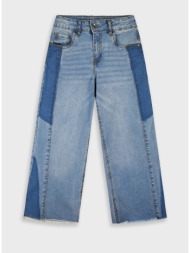 τζην wide leg - μπλε τζην 16-226200-2