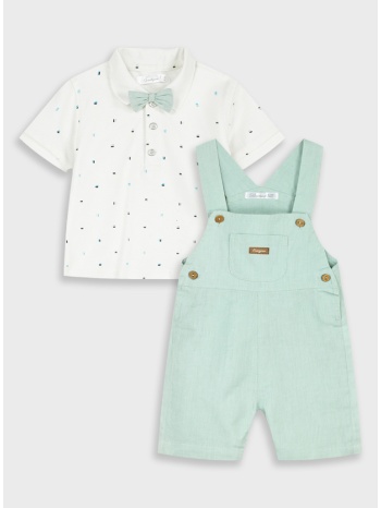 σετ μπλούζα με σαλοπέτα - φυστικι 41-226496-0