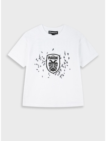 oversized t-shirt paok fc - λευκό 401-010-5 