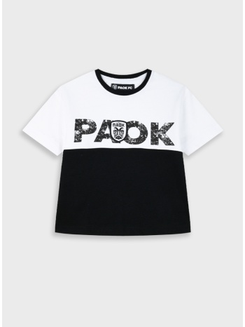 oversized t-shirt paok fc - λευκό 401-110-5