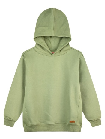 μπλούζα με κουκούλα - χακι 13-126005-5