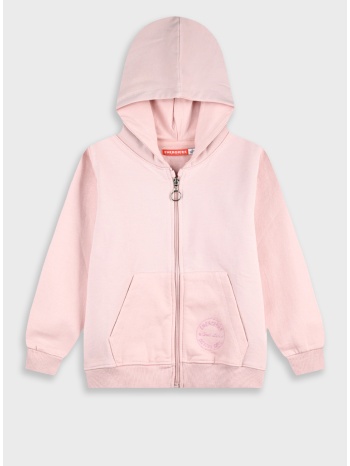fleece ζακέτα energiers basic line με κουκούλα - ροζ