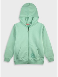 fleece ζακέτα energiers basic line με κουκούλα - μεντα 16-100281-5-9-9