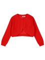 ζακέτα πλεκτή μπολερό για κορίτσι - κοκκινο 15-100300-6
