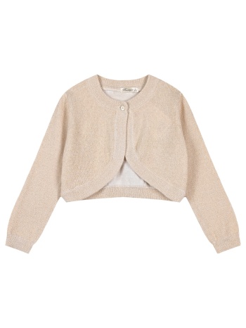 ζακέτα πλεκτή μπολερό για κορίτσι - χρυσο 15-100300-6