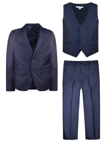 μαρέν κοστούμι 3τμχ, σακάκι, γιλέκο και παντελόνι για αγόρι