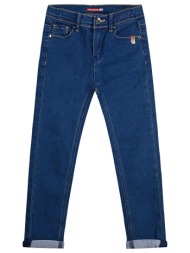 unisex 5τσεπο τζην ελαστικό παντελόνι. - μπλε τζην 18-100-550-2
