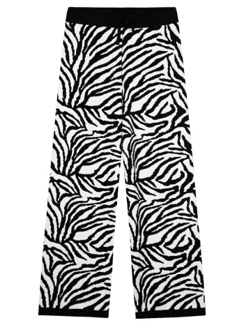πλεκτή παντελόνα με animal print για κορίτσι - εμπριμε