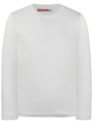 βαμβακερή μπλούζα με λαιμόκοψη energiers basic line για αγόρι - εκρού 13-114053-5-5