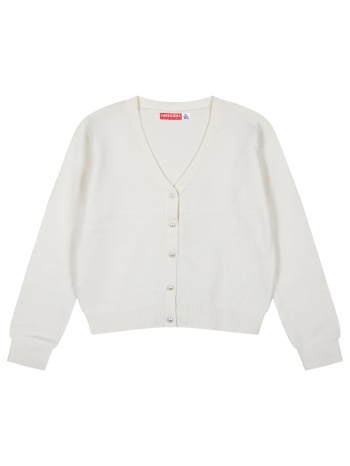 πλεκτή ζακέτα για κορίτσι - εκρού 15-123313-6