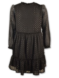 φόρεμα επίσημο με φραμπαλά για κορίτσι.boutique collection - μαυρο 46-123271-7