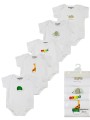 energiers φορμάκι ολόσωμο 5 τμχ unisex (02-15 μηνών) - λευκό 25615