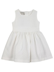 παιδικό αμάνικο ανάγλυφο φόρεμα για κορίτσι - εκρού 45-224374-7-12-etwn-ekroy
