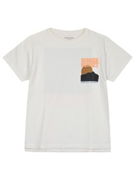 κοντομάνικη μπλούζα με τύπωμα για αγόρι - εκρού 13-224044-5-14-etwn-ekroy