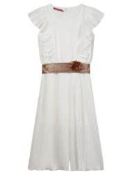 παιδική ολόσωμη φόρμα με πλισέ για κορίτσι - εκρού 16-224206-2-14-etwn-ekroy