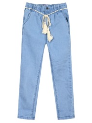 παιδικό τζην παντελόνι στενή γραμμή για κορίτσι - ανοιχτο μπλε τζην 16-224200-2-14-etwn-anoixto-mple