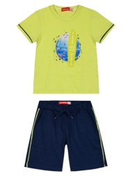 παιδικό μακό σετ 2 τεμάχια με τύπωμα στην μπλούζα για αγόρι - μαρεν 12-224150-0-5-etwn-maren