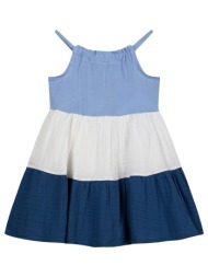 παιδικό εξώπλατο φόρεμα για κορίτσι - μπλε 15-224324-7-10-etwn-mple