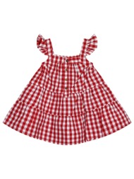 βρεφικό καρό φόρεμα για κορίτσι (0-18 μηνών) - καρρω 14-224409-7-86-cm-karrw