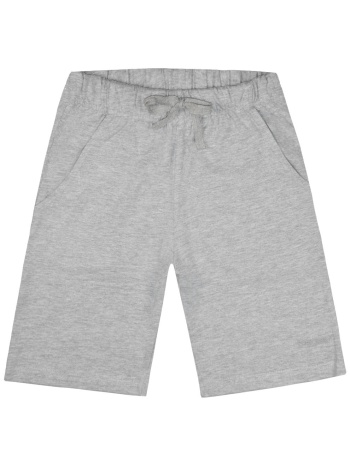 βερμούδα μακό με λάστιχο στη μέση - μελανζε 13-216041-2-9