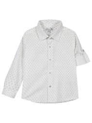 παιδικό πουκάμισο για καλό ντύσιμο για αγόρι - λευκό 42-224195-4-5-etwn-leyko