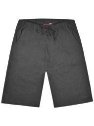 βερμούδα μακό με λάστιχο στη μέση - ανθρακι 13-216041-2-2