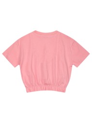 παιδική μπλούζα κροπ με τύπωμα για κορίτσι - flamingo pink 16-224230-5-14-etwn-flamingo-pink