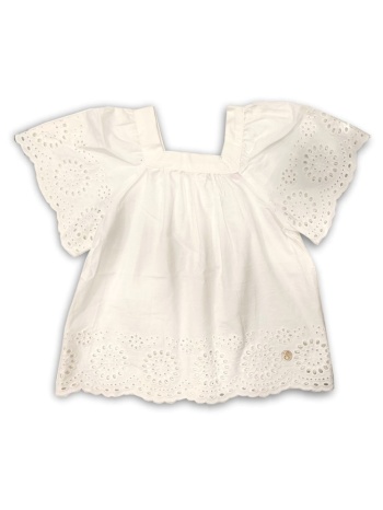 παιδικό τοπ με κέντημα για κορίτσι - λευκό