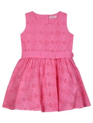 παιδικό αμάνικο φόρεμα για κορίτσι - φουξ 45-224377-7-5-etwn-foyx