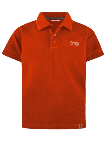 πόλο μονόχρωμη μπλούζα - πορτοκαλί