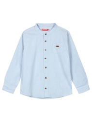πουκάμισό λινό για αγόρι με γιακά μάο - εκρού 13-224000-4-14-etwn