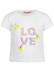 μπλούζα τύπωμα love - λευκό 15-223328-5-5-etwn-leyko