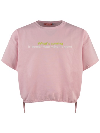 μπλούζα με κορδόνι - ροζ 16-222272-5-14-etwn-roz