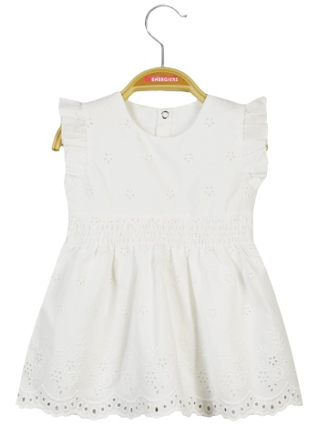 κηπούρ φόρεμα - λευκό 14-223408-7-86-cm-leyko