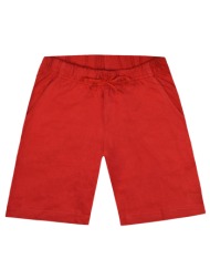 σορτς μακό με λάστιχο στη μέση basic line - κερασσι 12-216141-2-2-5-etwn-kerassi