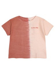 παιδική μπλούζα κροπ ντεγκαντέ με τύπωμα για κορίτσι - παπαγια 16-224229-5-14-etwn-papagia