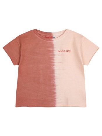 παιδική μπλούζα κροπ ντεγκαντέ με τύπωμα για κορίτσι 